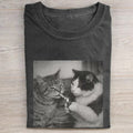 Retro Funny Cat T-shirt