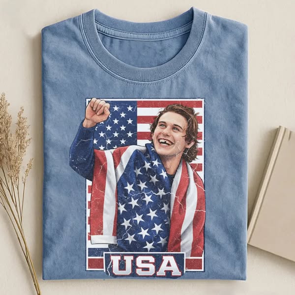USA Olympia-Goldmedaillen-T-Shirt im Eishockey