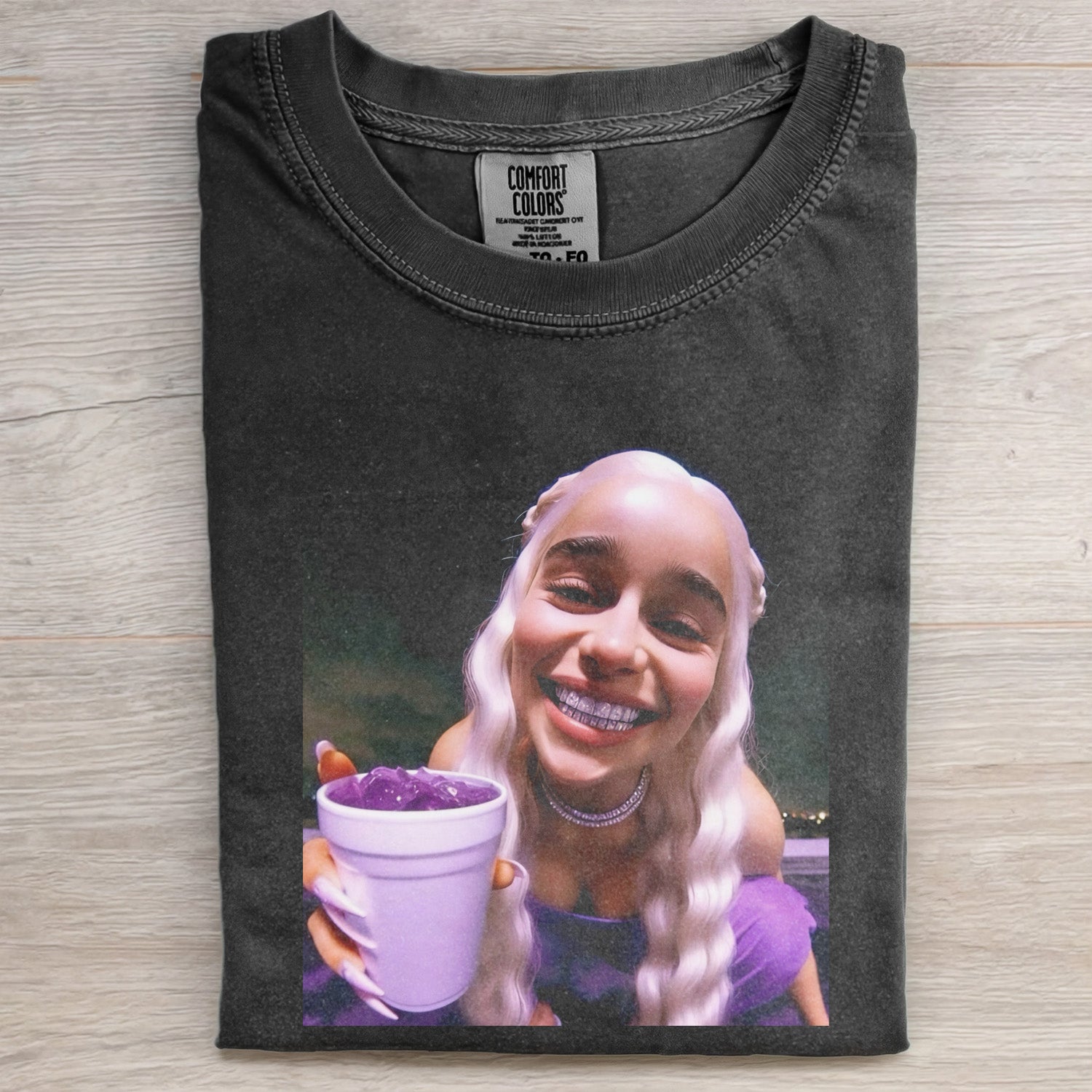 T-shirt engraçada Daenerys Dragon Queen Meme