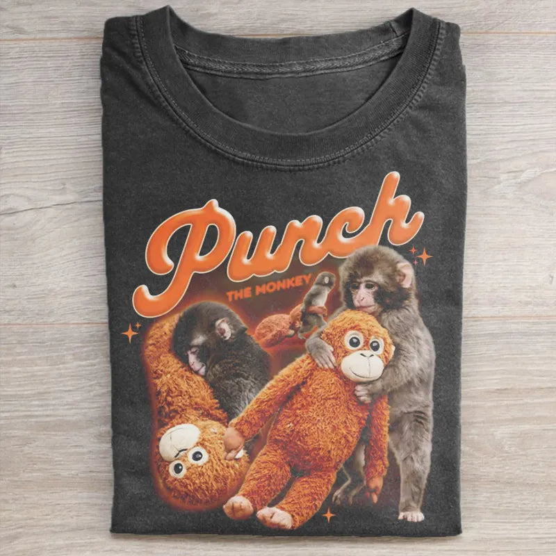 Punch-kun Monkey Meme Tee
