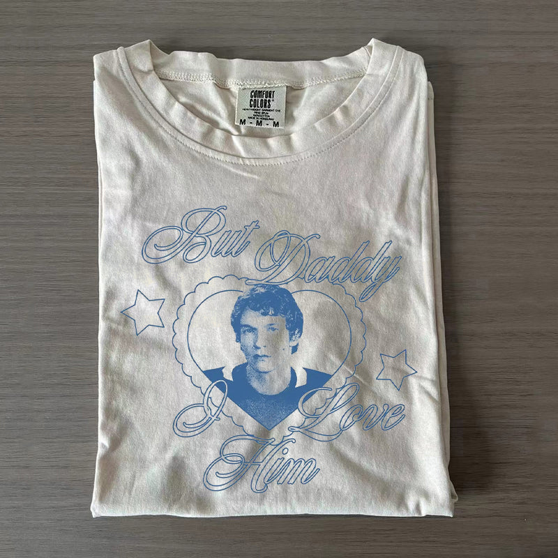 Maglietta vintage di Ilya Ma papà lo amo Hockey Romance