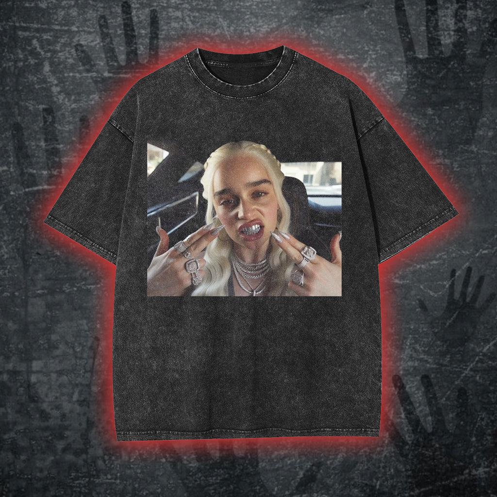 T-shirt/Sweatshirt/Hoodie Divertida com Gráfico Dragon Queen de GoT