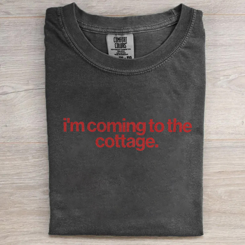 Maglietta Sto Arrivando al Cottage