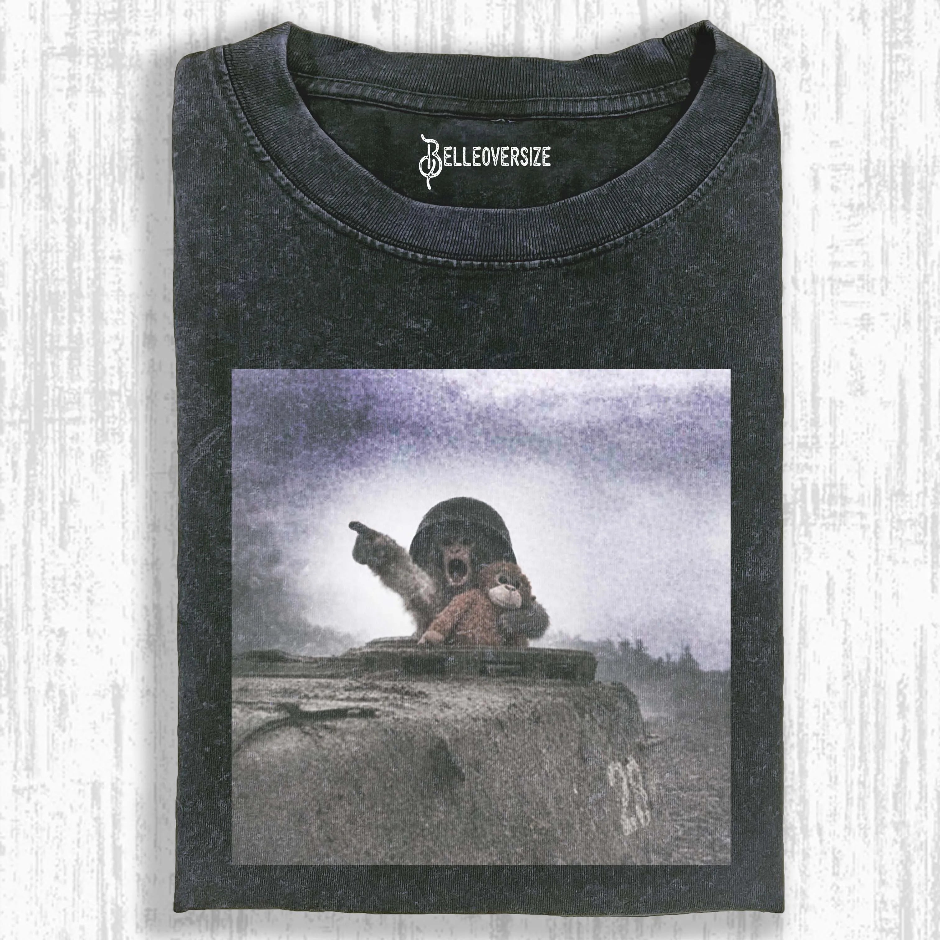 Punch Monkey Meme Graphic T-shirt