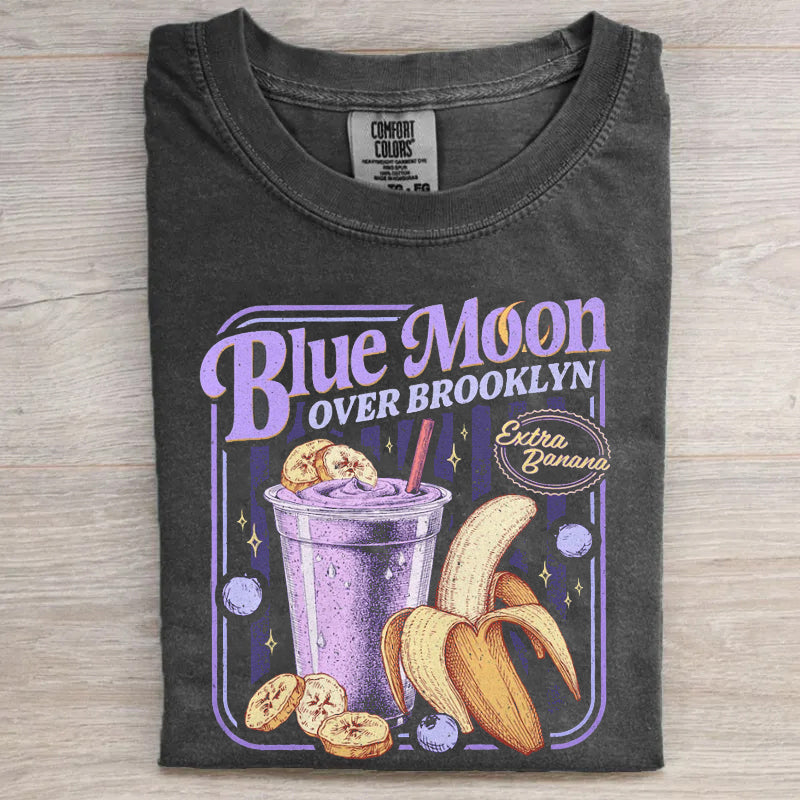 Luna Blu Sopra la Rivalità Accesa di Brooklyn T-shirt Extra Banana Smoothie Hockey