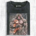 Punch Monkey Meme Graphic T-shirt