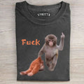 Punch-kun Monkey Meme Graphic T-shirt