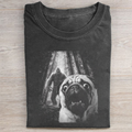 Funny Pug Bigfoot Selfie T-shirt