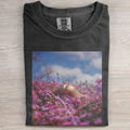 BARBIECORE FLORAL RETRO T-SHIRT